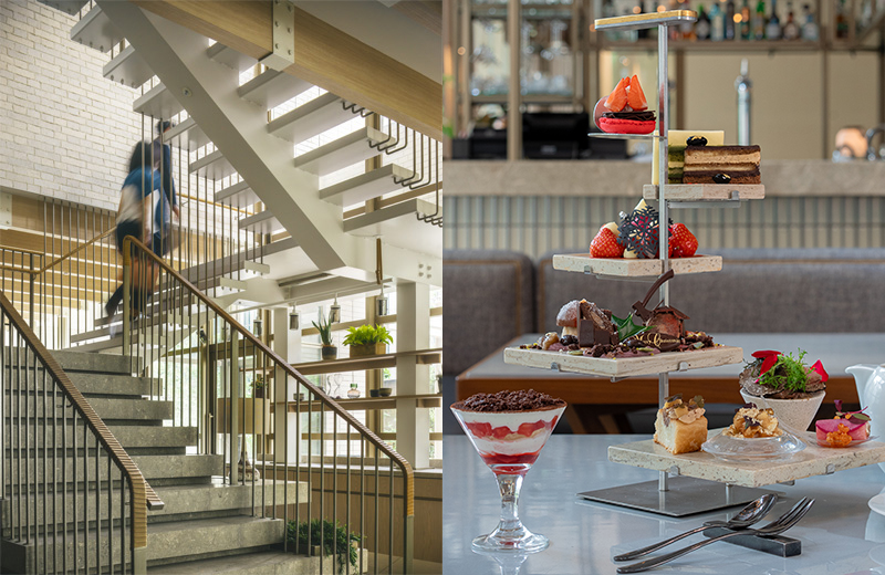 Zentis Osaka Staircase and Upstairz Afternoon Tea