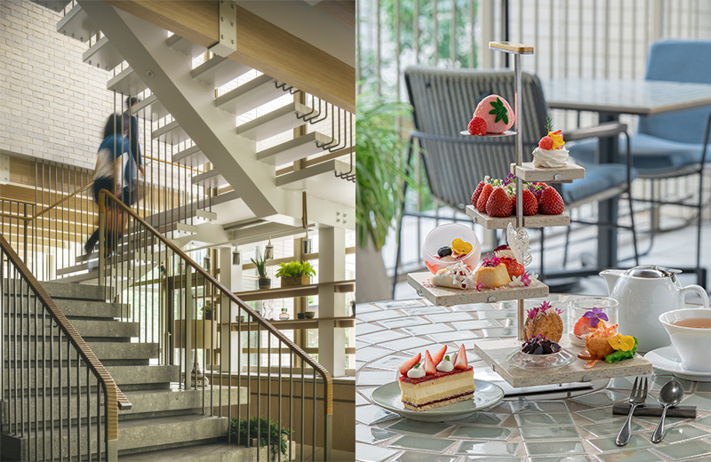 Zentis Osaka Staircase and Upstairz Afternoon Tea